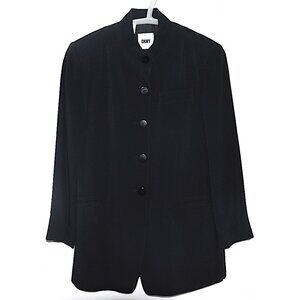 NWOT/LN DKNY Vintage 90s/Y2K Mandarin Collar Blazer (sleeves altered to petite)